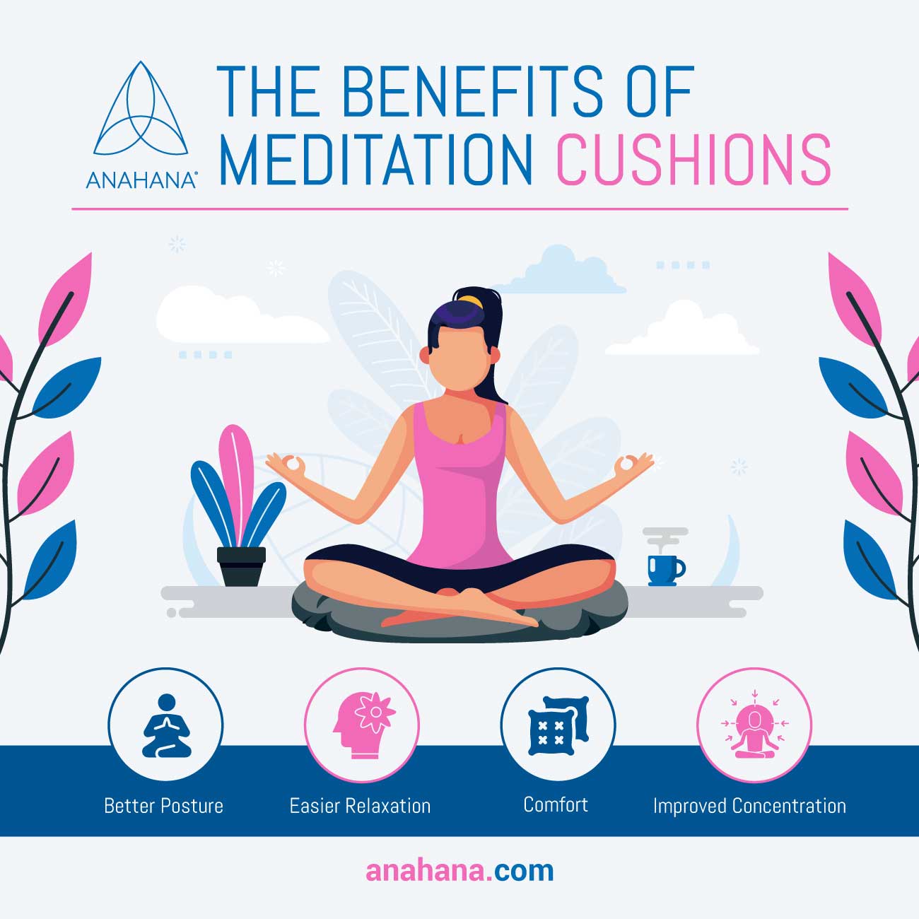 Cuscini zafu grandi per meditazione e yoga –
