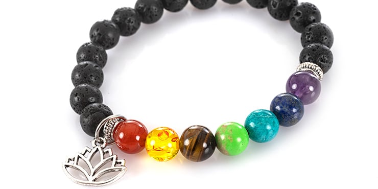 7 Chakra With Lava Stone Bracelet – Healing Stone