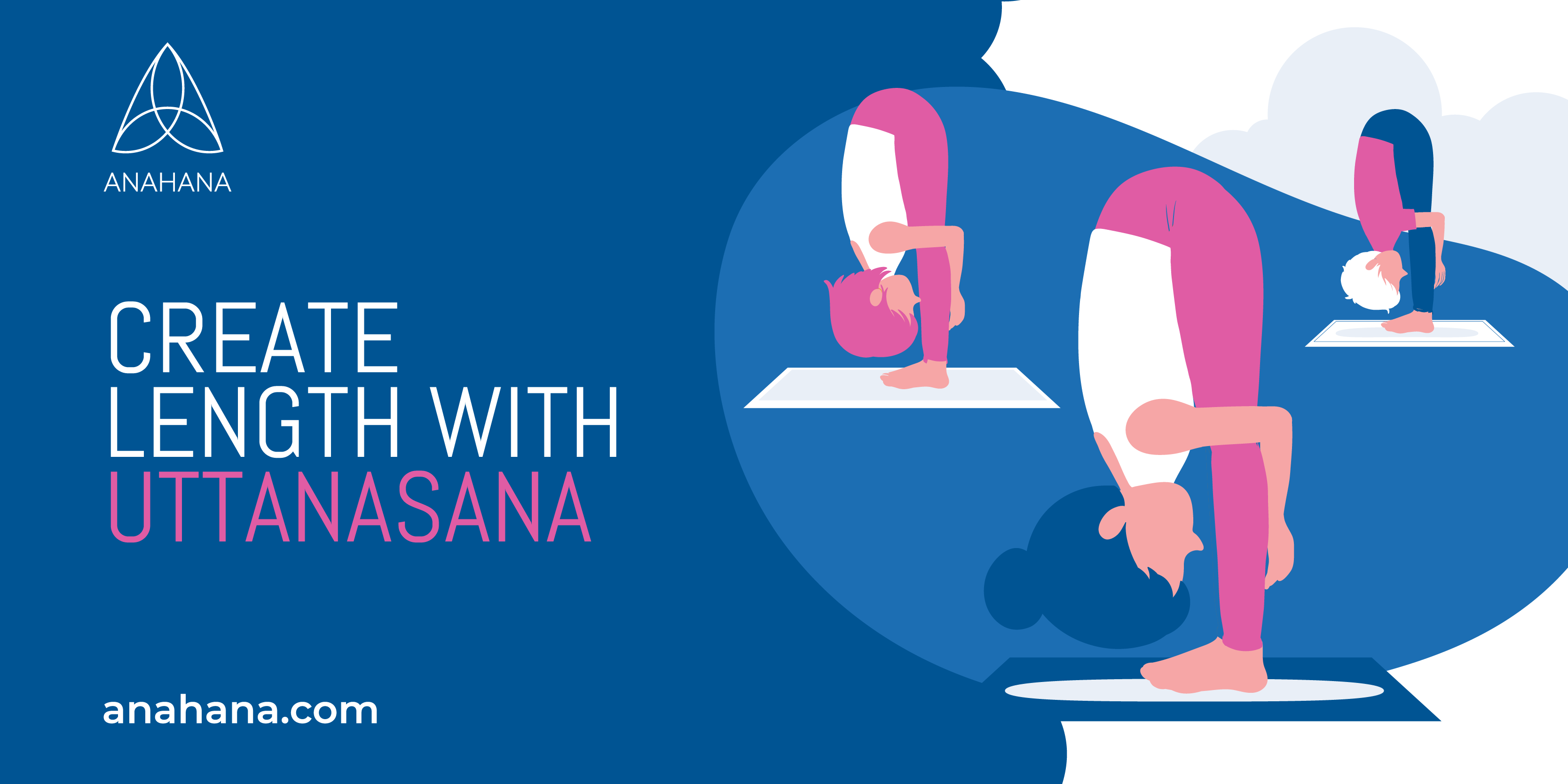 crear longitudes con la postura de yoga uttanasana