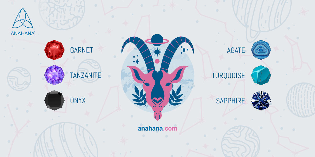 山羊座の誕生石:色、意味、重要性